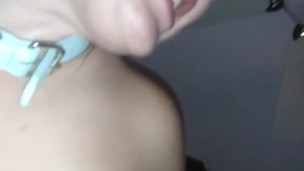 She let him in her ass